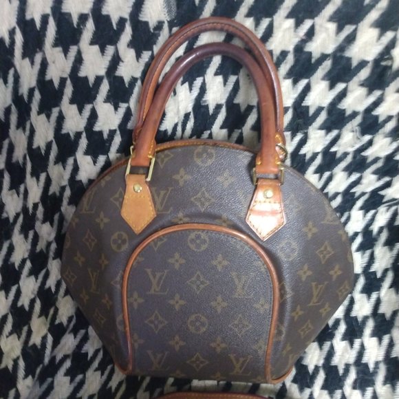 ❤️Authentic 2001 LOUIS VUITTON Bowler Bag Ellipse Purse + Crossbody Strap - Picture 2 of 12